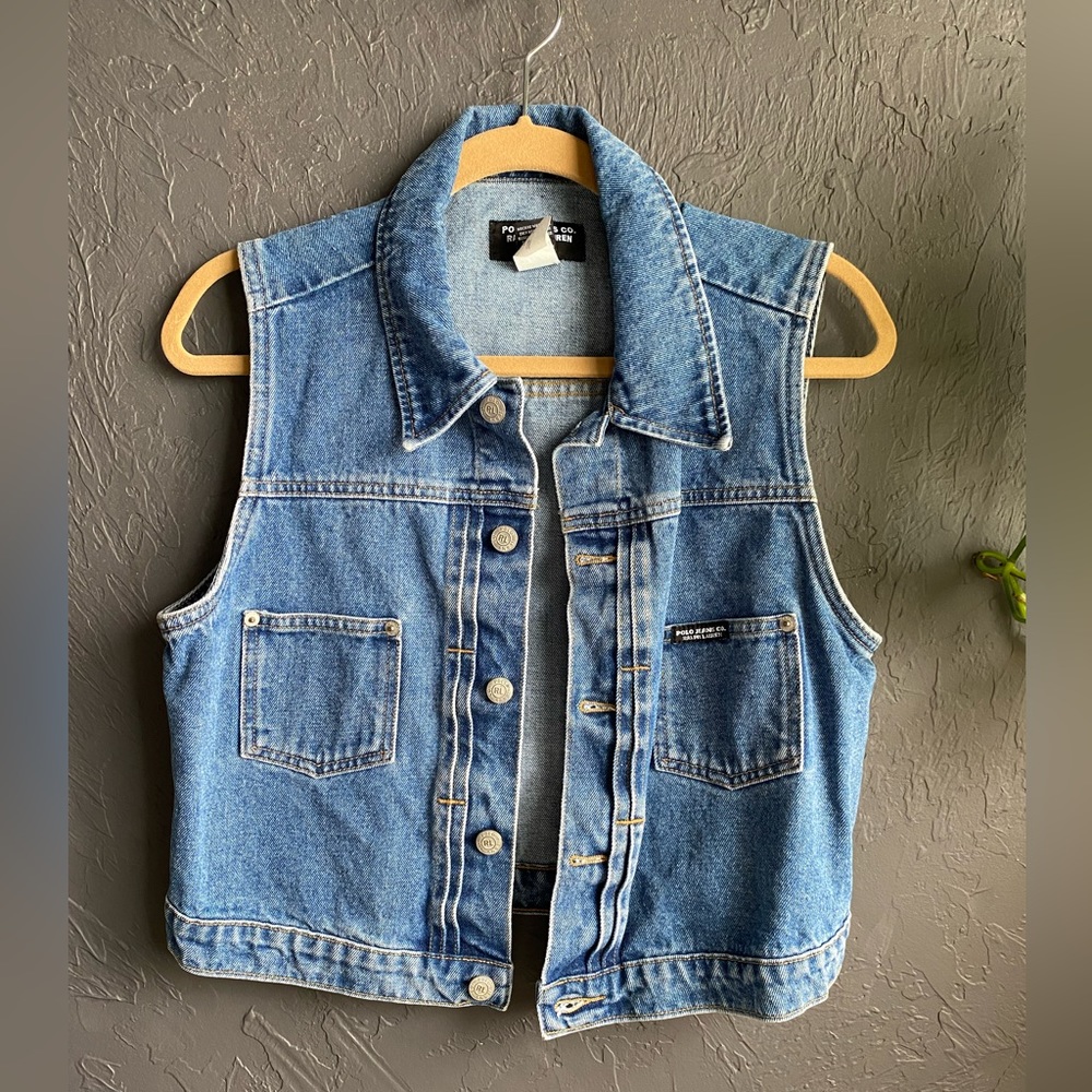 Polo Jeans Co. Ralph Lauren | Denim Vest | Color: Blue | Size: Large